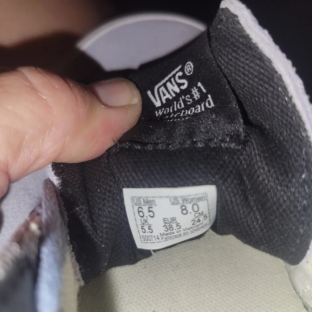 Vans Off the Wall tennis skateboard shoes Womens 8/mens 6.5 Grey‎ Suede-b…